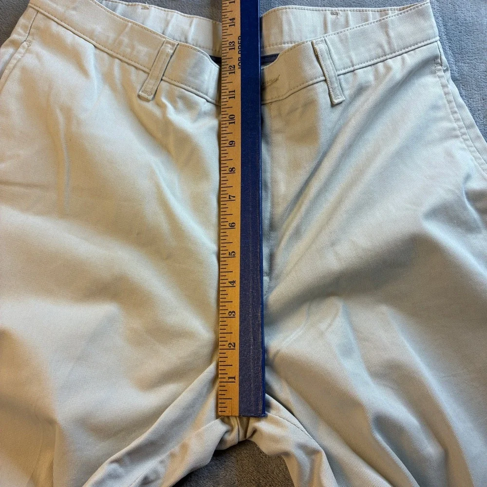 Wrangler Khakis Authentic Mens 33x30 Tan Beige‎ 100% Cotton Straight Leg Pants